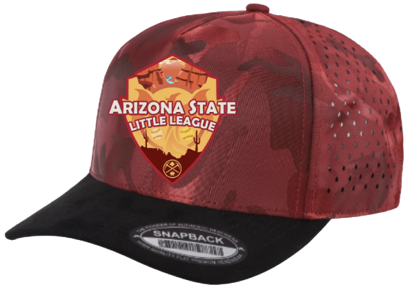 AZ Little League Logo Hat Red Camo