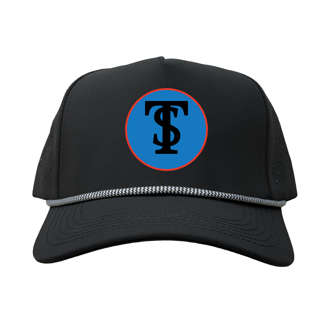 Tempe South Little League - Blue Circle Black with White Rope