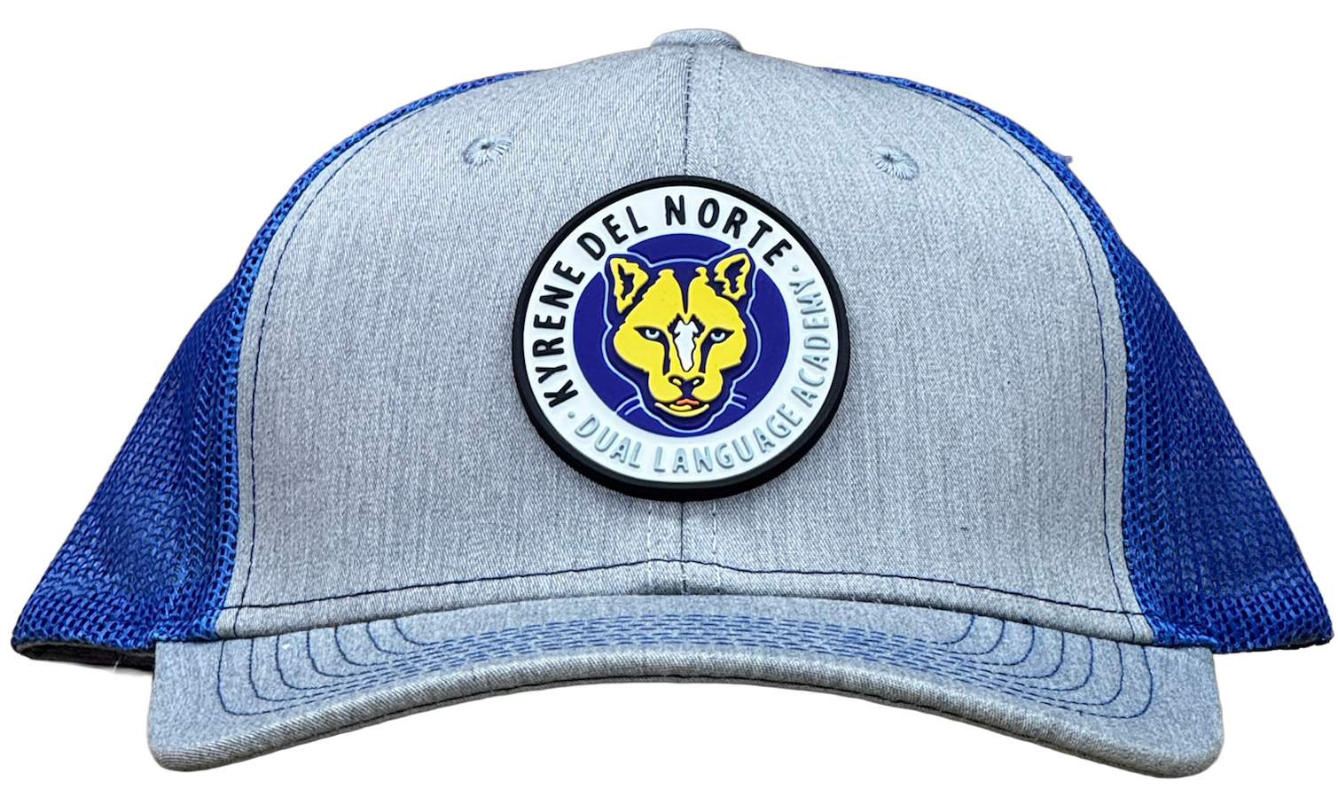 Kyrene Del Norte Dual Language Academy Classic Logo - Trucker Light Gray and Royal