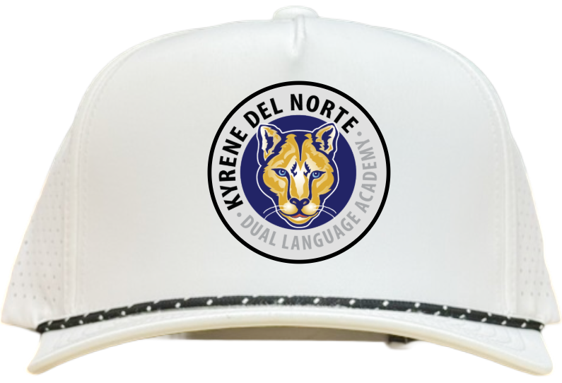 Kyrene Del Norte Dual Language Academy Classic Logo - Waterproof Performance White with Black Rope