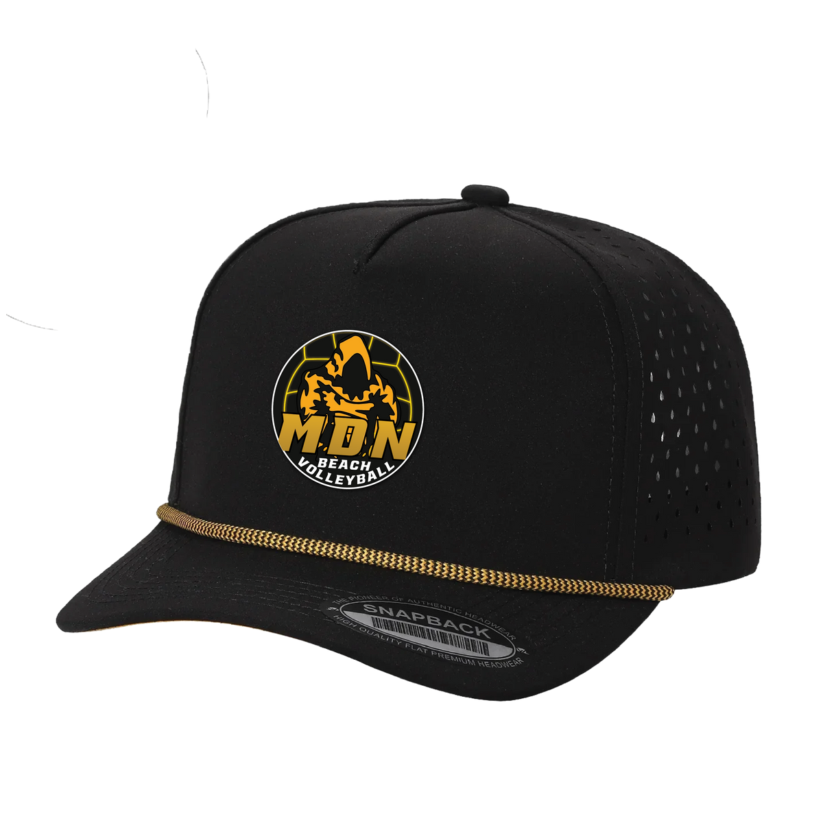 Marcos De Niza - Beach Volleyball Black with Gold Rope