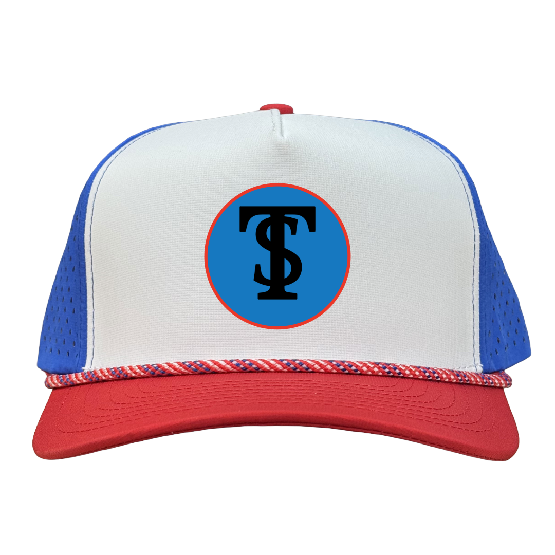 Tempe South Little League - Blue Circle Red White and Blue with Rope