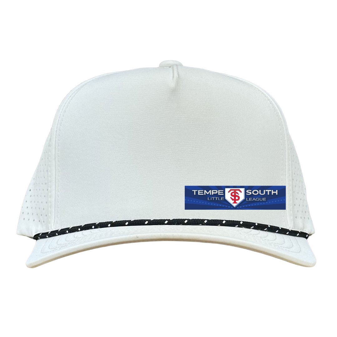 Tempe South Little League - League Logo White with Black Rope